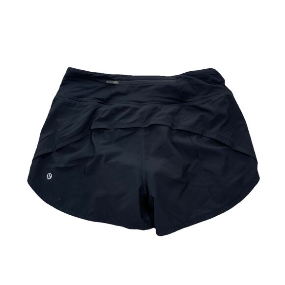 Lululemon Speed Up Short Long Size 6 Black 4" Inseam Athletic 64-34 - Picture 1 of 7